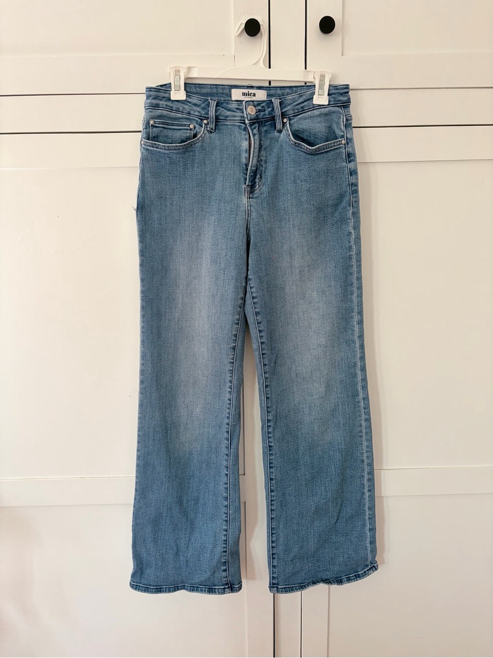 Mica LA High Waist Wide Leg Stretch Jeans Size 28